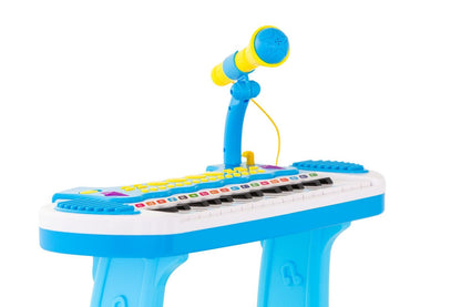 Children'S Electronic Keyboard With Stand (Blue) Musical Instrument Toy