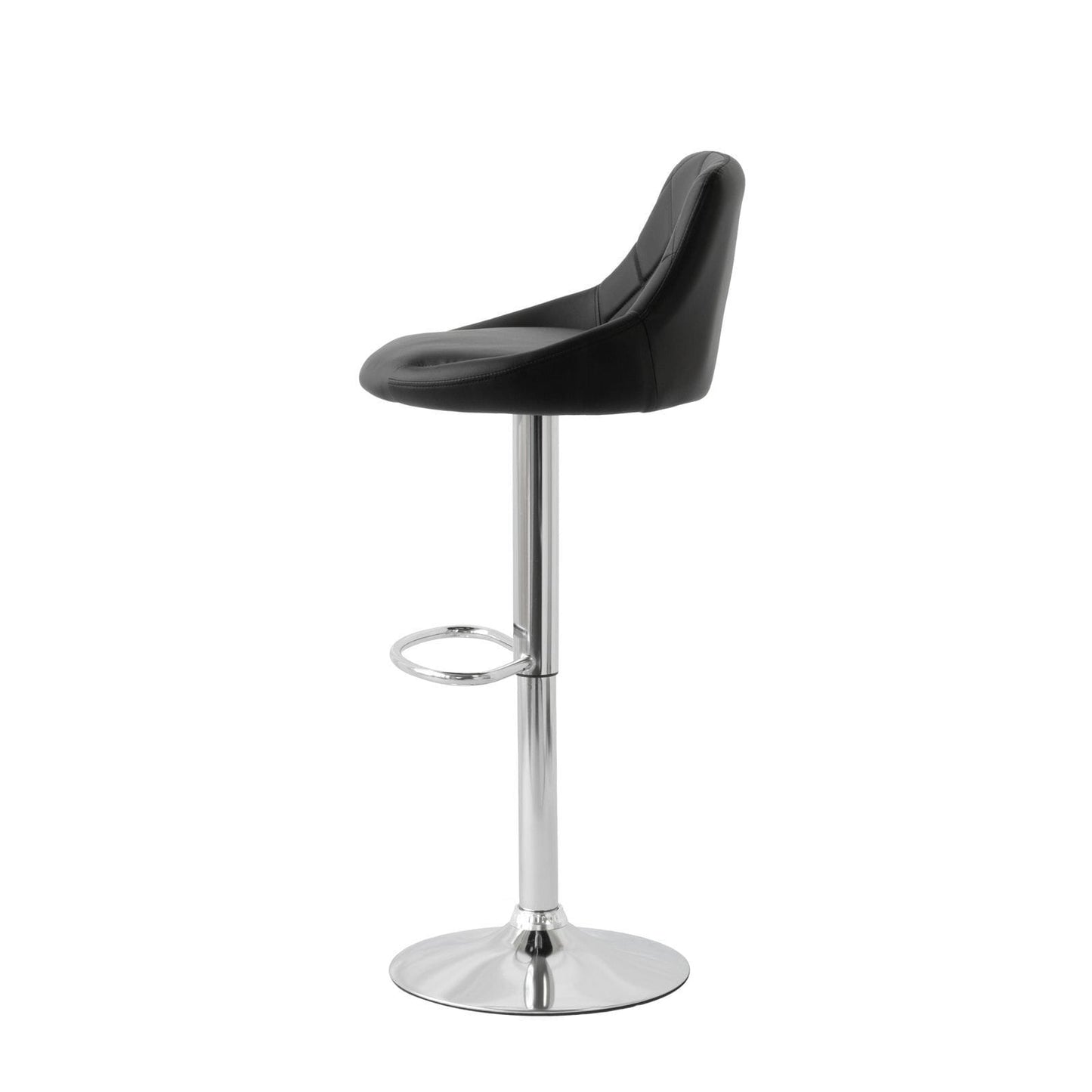 Bar Stools Padded Leather Adjustable 56x51x84cm