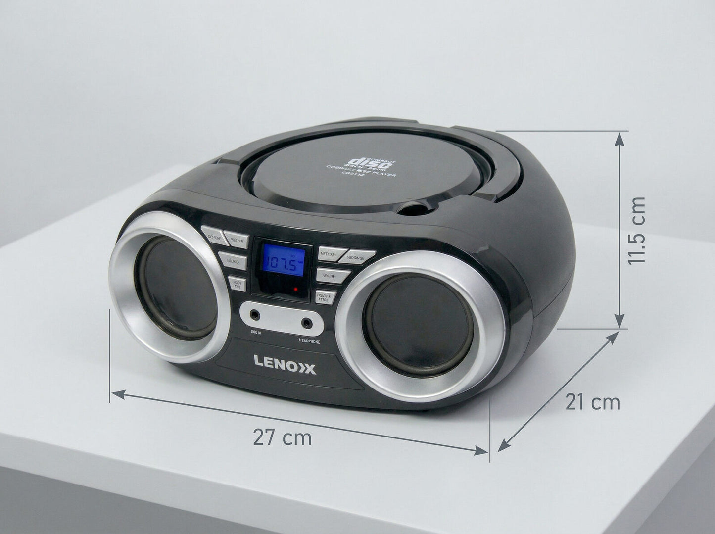 Portable CD Player Black/Red