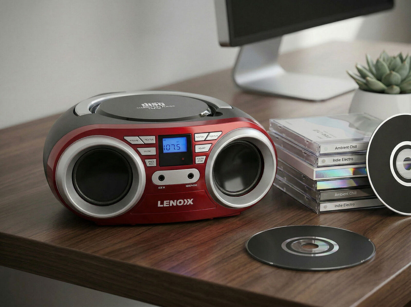Portable CD Player Black/Red