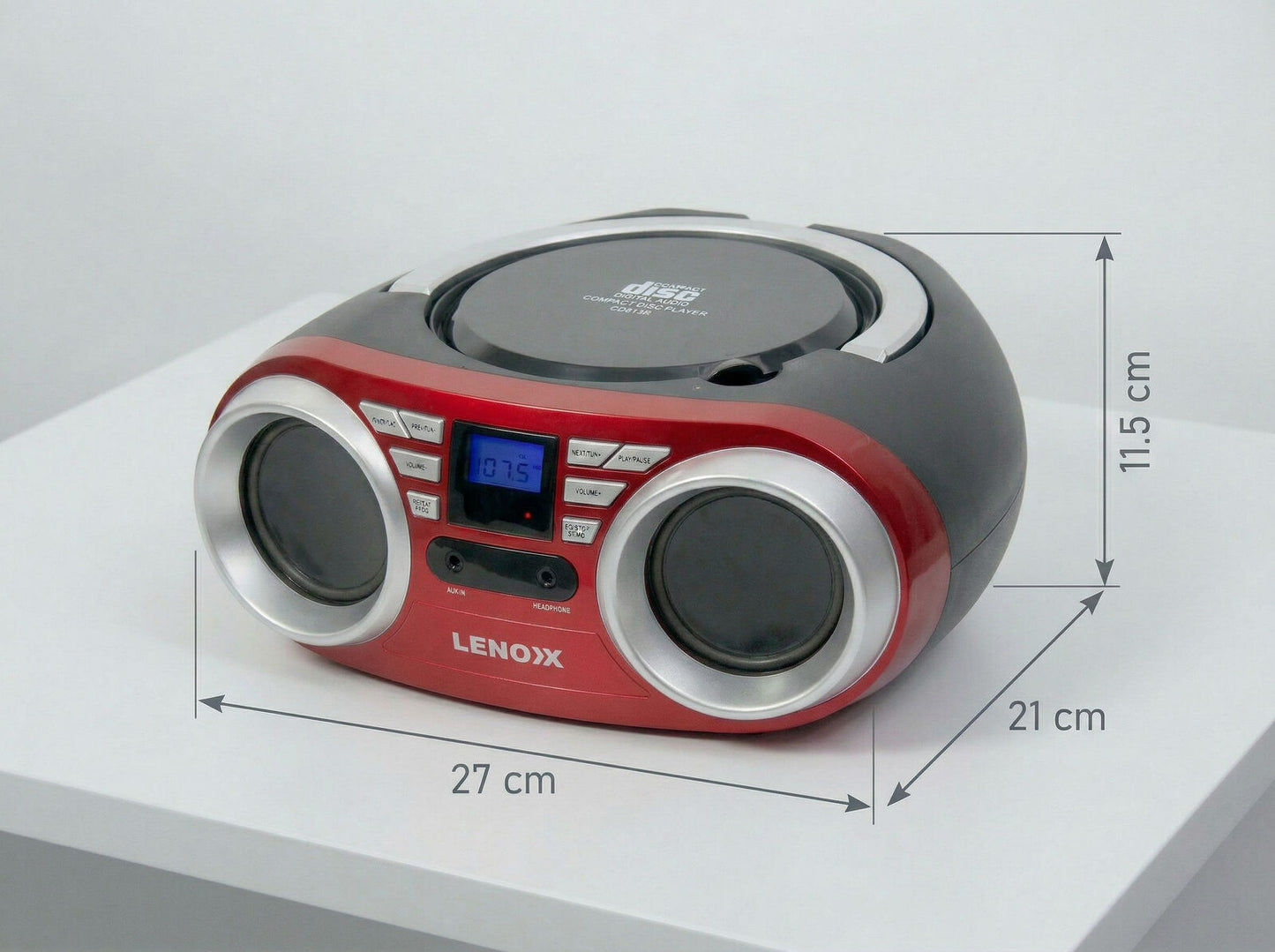 Portable CD Player Black/Red