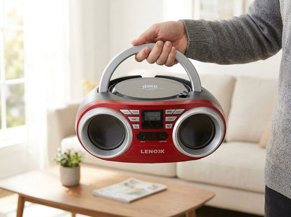 Portable CD Player Black/Red