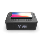 2in1 10W Wireless Fast Charger FM Radio Alarm Clock