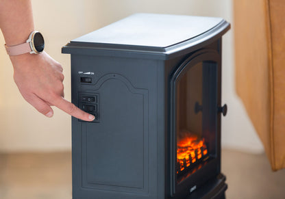 Electric Fireplace Heater 2000W Log Flame | Home & Living - 5
