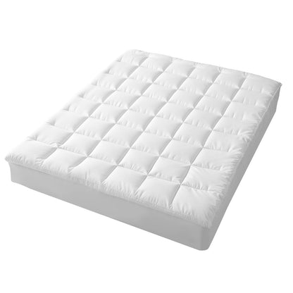 Mattress Topper Hypoallergenic Bamboo 183x203x45cm