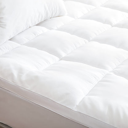 Mattress Topper Hypoallergenic Bamboo 183x203x45cm