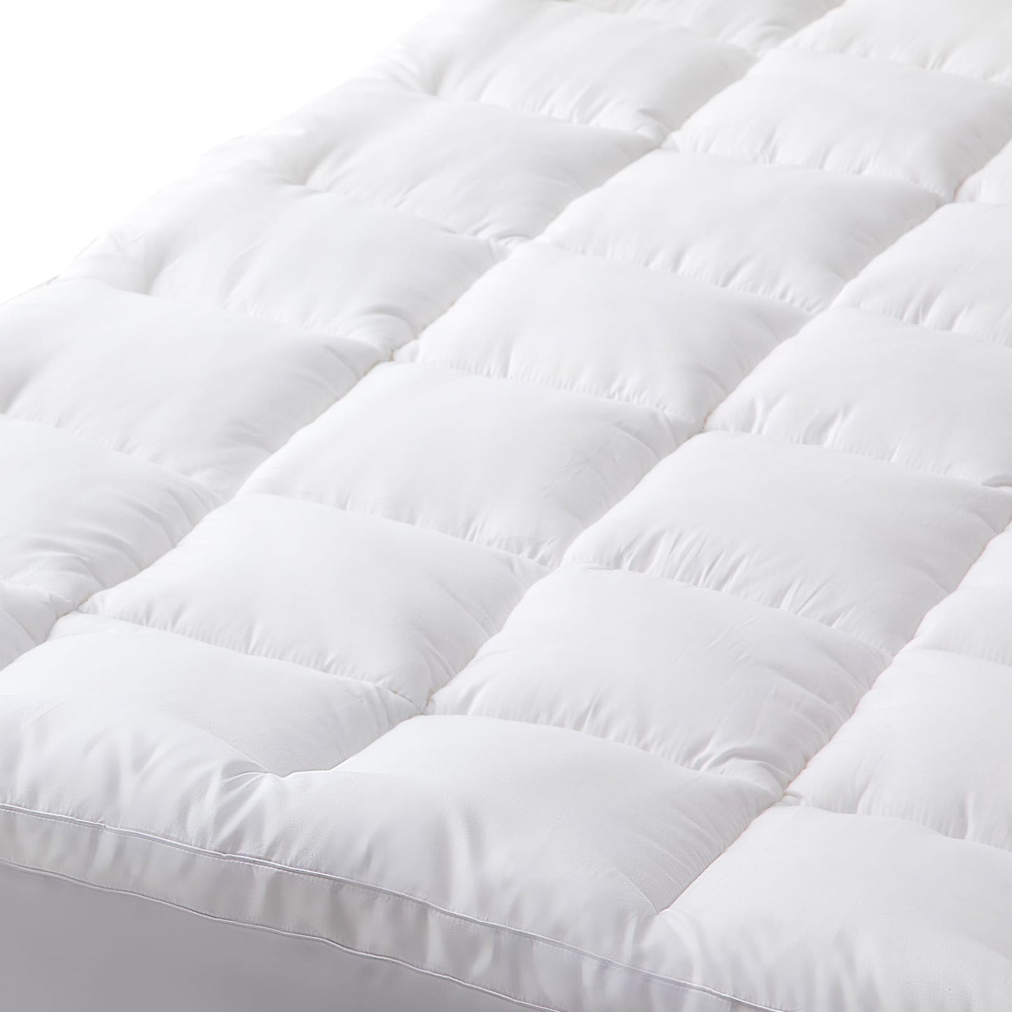 Mattress Topper Hypoallergenic Bamboo 183x203x45cm