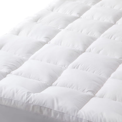 Mattress Topper Hypoallergenic Bamboo 183x203x45cm