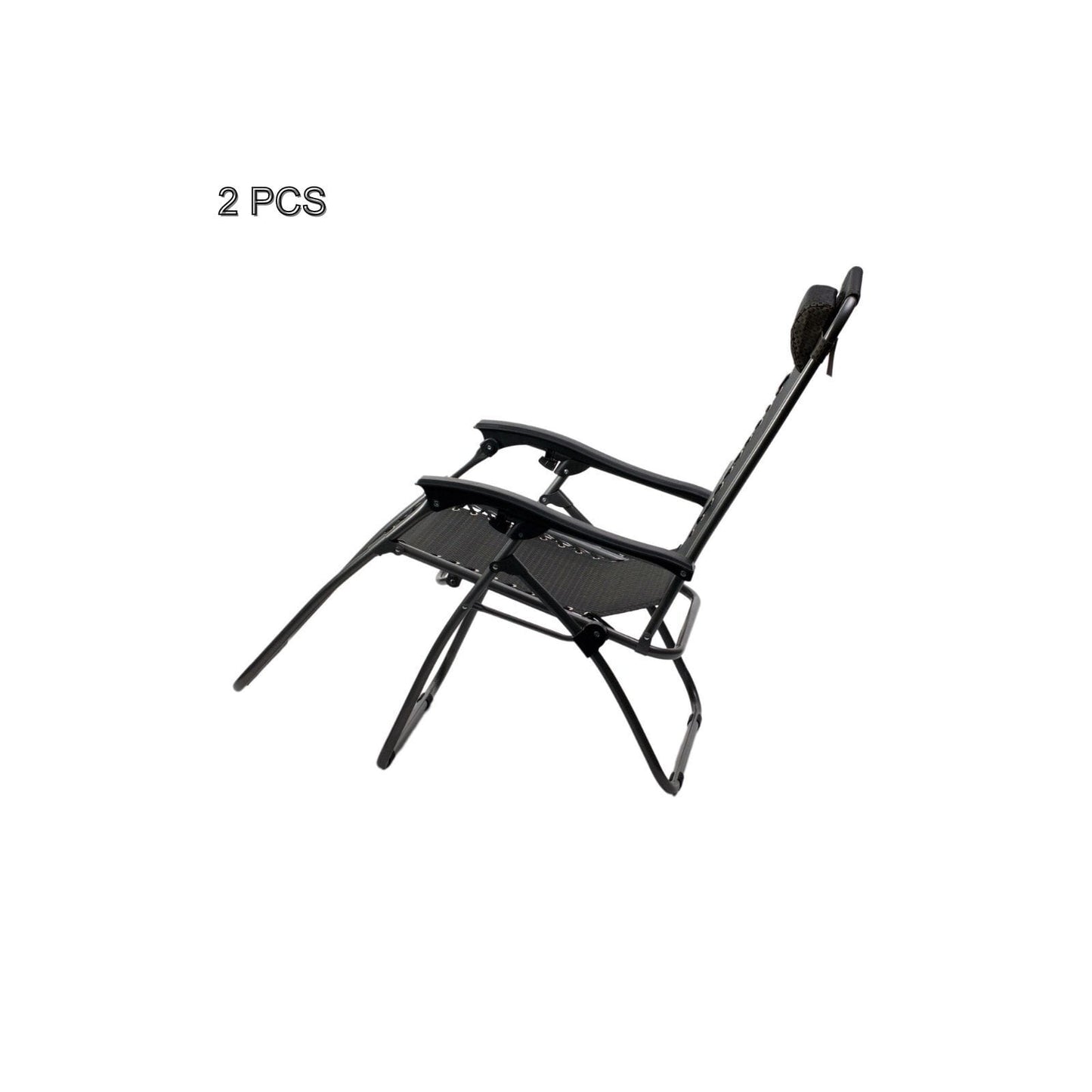 Reclining Chair Black Folding 65x110x90cm