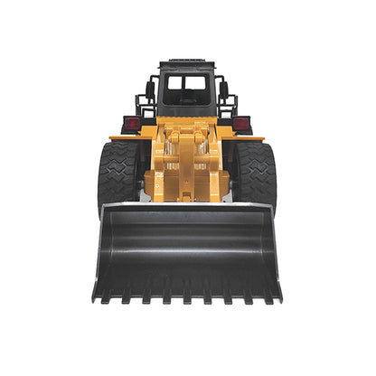 Remote Control Model Bulldozer Truck (Yellow), Driving Cab And Scoop