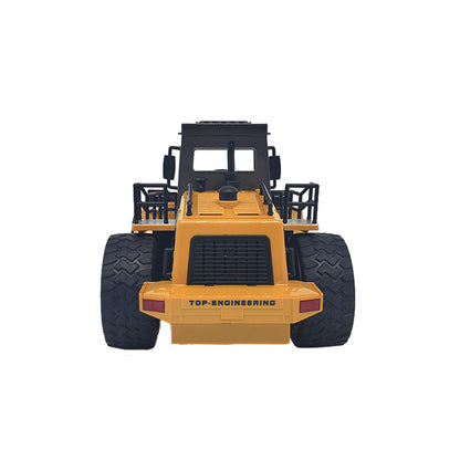 Remote Control Model Bulldozer Truck (Yellow), Driving Cab And Scoop