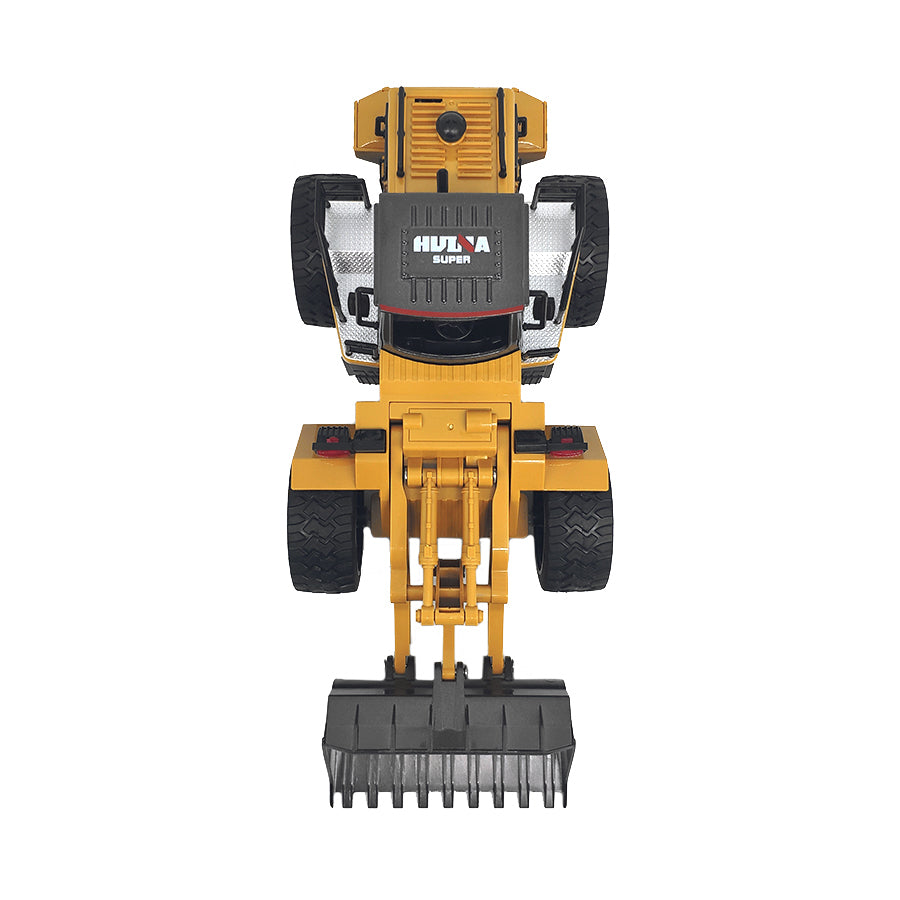 Remote Control Model Bulldozer Truck (Yellow), Driving Cab And Scoop