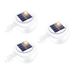 Solar Multipurpose Light (3-Piece, White) W/ Screw & Mount, Energy-Saving