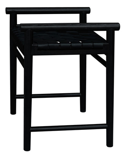Elliot Single Seater Bench with Genuine Leather (Natural)