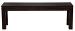 Large Solid Mahogany Bench (Chocolate)
