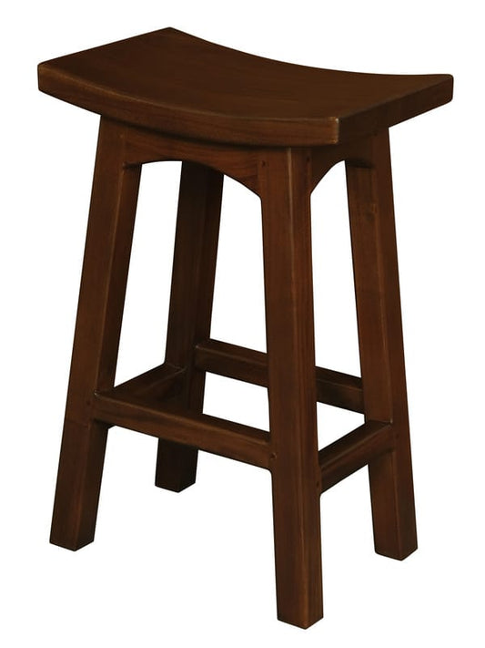 Timber Counter Stool Mahogany 46.0x30.0x70.0cm