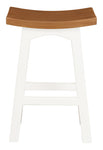 Tokyo Timber Kitchen Counter Stool (White Caramel)