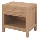 1-Drawer Solid Mindi Bedside Table (Natural)