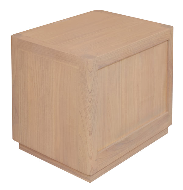  2-Drawer Bedside Table Natural Sleek and Functional Storage