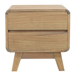 2 Drawer Bedside Table (Natural)