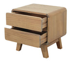 2 Drawer Bedside Table (Natural)