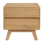 2 Drawer Bedside Table (Natural)