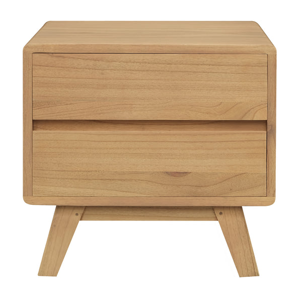 2 Drawer Bedside Table (Natural)