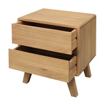 2 Drawer Bedside Table (Natural)