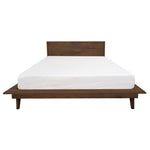 Gatsby Platform Queen Bed (Walnut) Slat Support Wooden Frame King