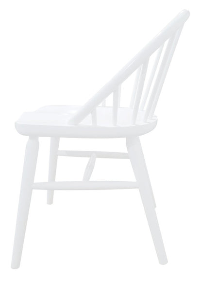 2x Solid Oak Dining Chair - (Black)