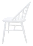 2x Solid Oak Dining Chair - (Black)