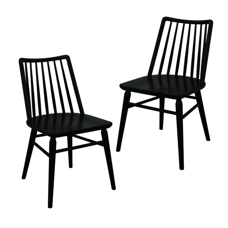 Riviera Solid Oak Dining Chair - Set of 2 (Natural)