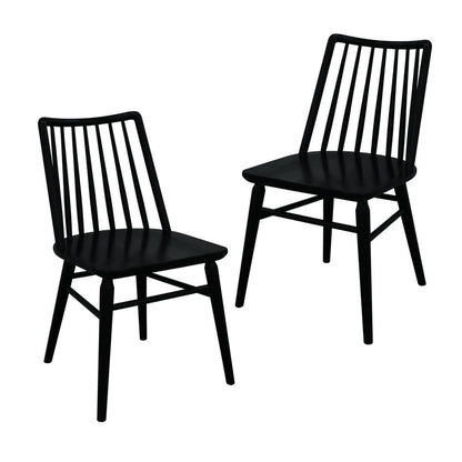Riviera Solid Oak Dining Chair - Set of 2 (Natural)