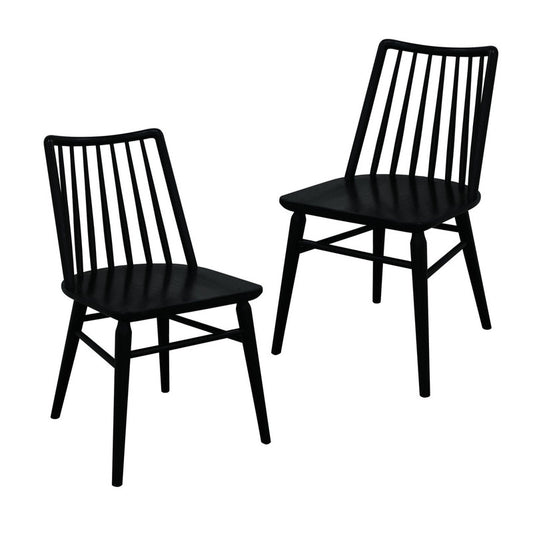 Riviera Solid Oak Dining Chair - Set of 2 (Natural)