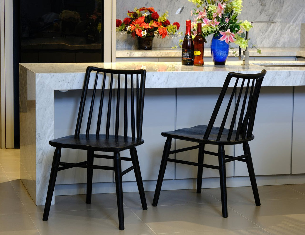 Riviera Solid Oak Dining Chair - Set of 2 (Natural)