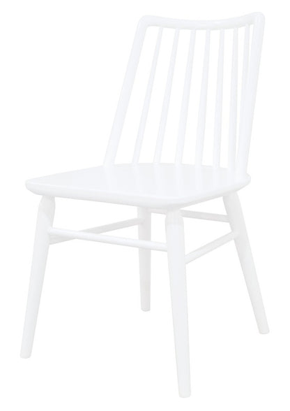 Solid Oak Dining Chair - Set of 2 (White)
