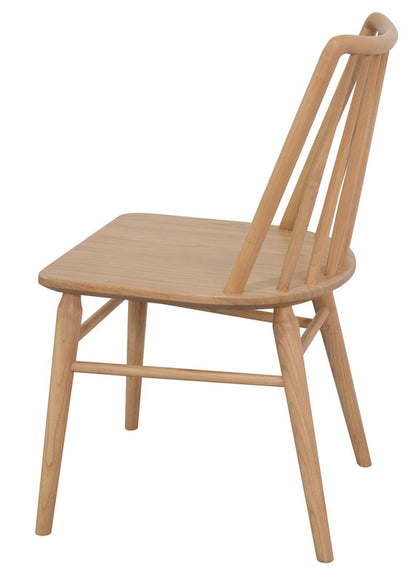 Solid Oak Dining Chair - Set Of 2 Natural/White