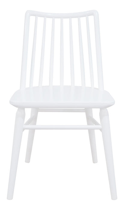Solid Oak Dining Chair - Set Of 2 Natural/White