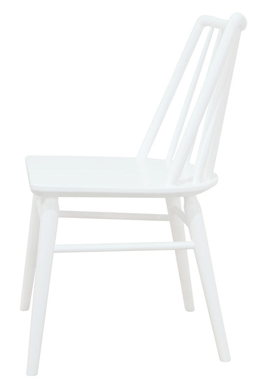 Solid Oak Dining Chair - Set Of 2 Natural/White