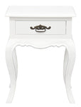 French Provincial 1 Drawer Lamp Table (Light Pecan)