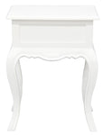French Provincial 1 Drawer Lamp Table (Light Pecan)