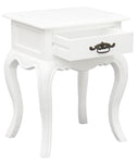 French Provincial 1 Drawer Lamp Table (Light Pecan)