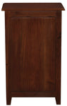 1 Drawer Solid Mahogany Timber Lamp Table (Chocolate)