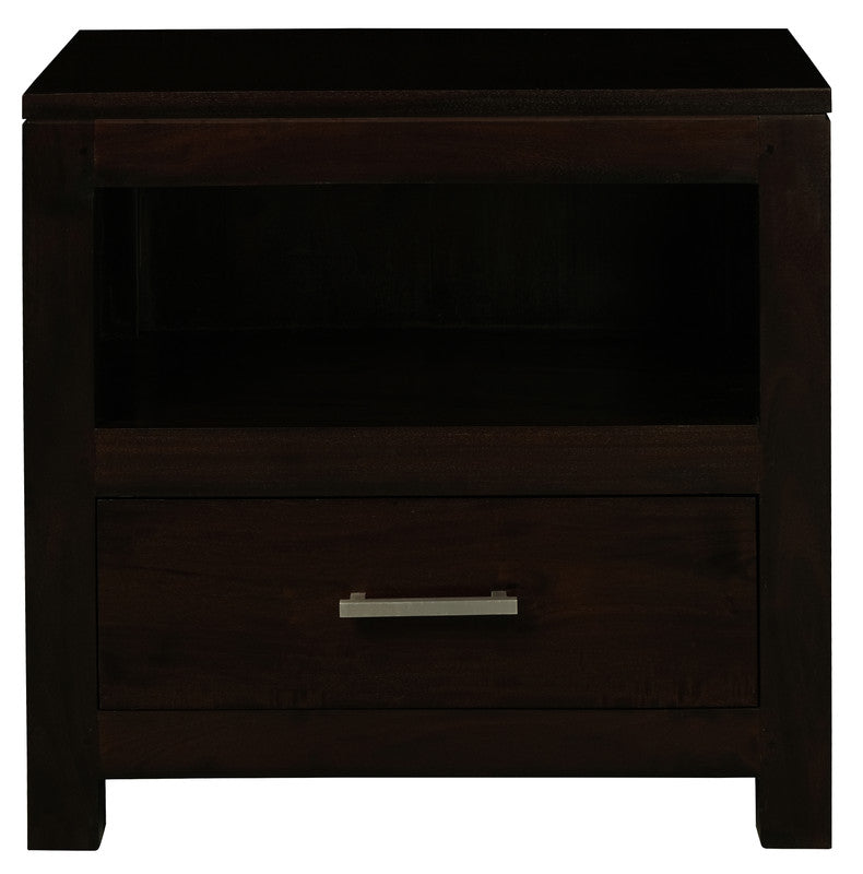 Paris 1 Drawer Solid Mahogany Timber Lamp Table (Mahogany)