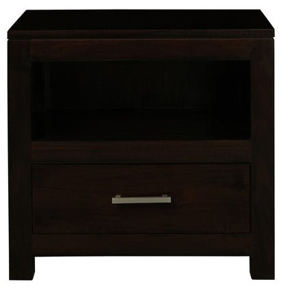 Paris 1 Drawer Solid Mahogany Timber Lamp Table (Mahogany)