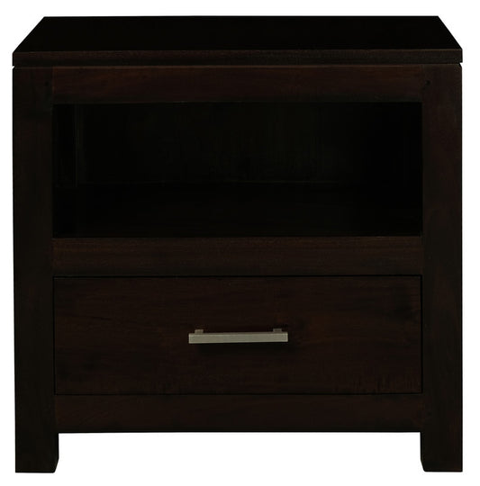 Paris 1 Drawer Solid Mahogany Timber Lamp Table (Mahogany)