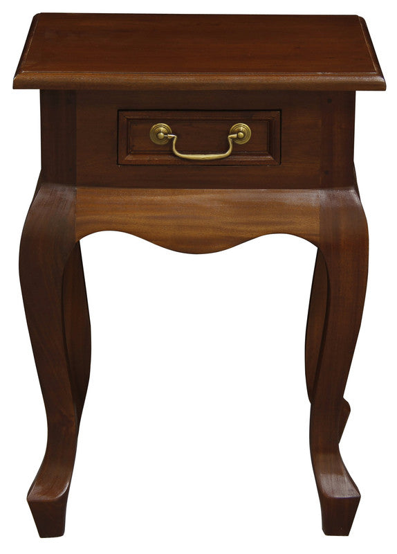  Queen Anne 1 Drawer Lamp Table (Mahogany)