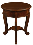 Round Leg 1 Drawer Lamp Table (Chocolate)