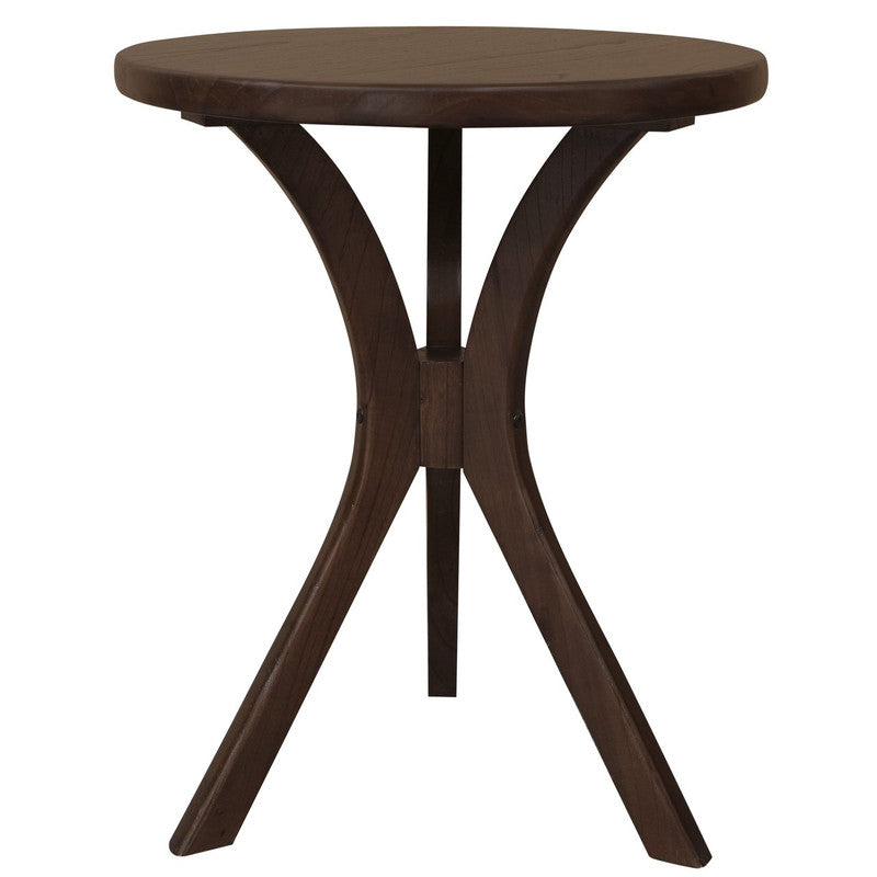 Round Side Table Small Black Sleek Modern Design