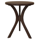 Round Side Table Small Black Sleek Modern Design